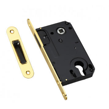 Защёлка врезная магнитная под ключевой цилиндр ADDEN BAU. KEY MAG 5085 GOLD (цвет ЗОЛОТО БЛЕСТЯЩЕЕ)