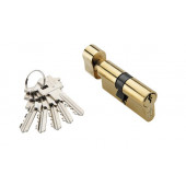 Ключевой цилиндр 60мм. 5 кл. ADDEN BAU. CYL 5-60 KNOB GOLD (цвет ЗОЛОТО БЛЕСТЯЩЕЕ)