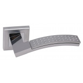 Ручка ADDEN BAU. OBRA Q330 CHROME / CRYSTAL EFFECT  (цвет МАТОВЫЙ ХРОМ / ХРОМ БЛЕСТЯЩИЙ + ЭФФЕКТ КРИСТАЛЛОВ)