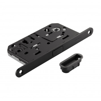 Защёлка врезная магнитная  сантехническая ADDEN BAU. WC-5096 MAG BLACK (цвет ЧЁРНЫЙ)