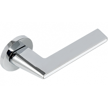 Ручка ADDEN BAU RIVER S-486 CHROME / WHITE (цвет ХРОМ БЛЕСТЯЩИЙ/БЕЛАЯ ВСТАВКА)