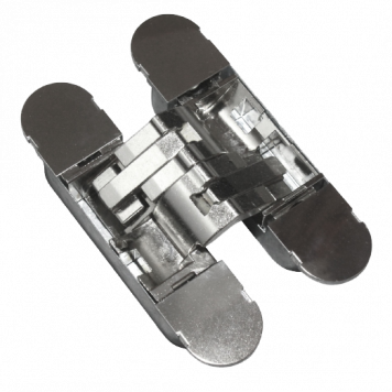 Петля скрытая без регулировки S-832 P.CHROME (материал композит, комплект накладок блестящий хром)