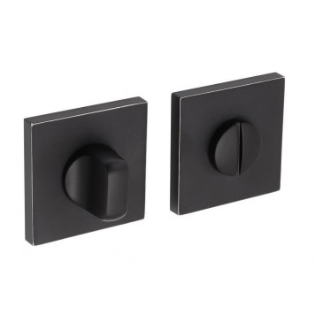 Завёртка сантехническая ADDEN BAU WC SQ-003 BLACK / CHROME RIM (цвет ЧЁРНЫЙ МАТОВЫЙ/ ХРОМ)