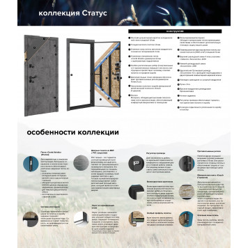 Входная дверь Стальная дверь М651 -1